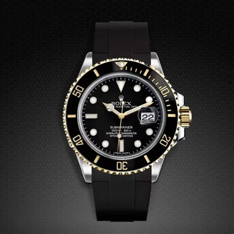 put rubber bracelet on rolex submariner|rolex submariner bracelet for sale.